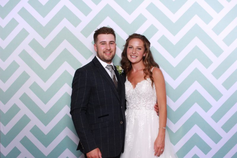 couple of photo booth at wood hall wedding